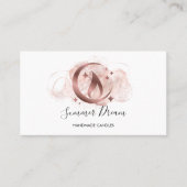 Einfache, moderne, handgefertigte Honig-Kerze-Visi Visitenkarte (Vorderseite)