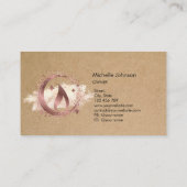 Einfache, moderne, handgefertigte Honig-Kerze-Visi Visitenkarte (Rückseite)