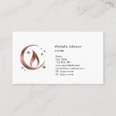 Einfache, moderne, handgefertigte Honig-Kerze-Visi Visitenkarte (Rückseite)