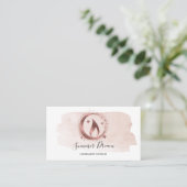 Einfache, moderne, handgefertigte Honig-Kerze-Visi Visitenkarte (Stehend Vorderseite)