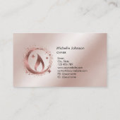 Einfache, moderne, handgefertigte Honig-Kerze-Visi Visitenkarte (Rückseite)