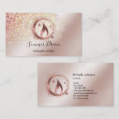 Einfache, moderne, handgefertigte Honig-Kerze-Visi Visitenkarte (Vorne/Hinten)