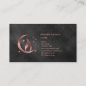 Einfache, moderne, handgefertigte Honig-Kerze-Visi Visitenkarte (Rückseite)