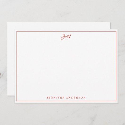 Einfache, moderne handgeschriebene, kalligraphisch mitteilungskarte (Vorne/Hinten)