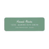 Einfache, moderne, handgeschriebene Rücksendeadres (Vorne)