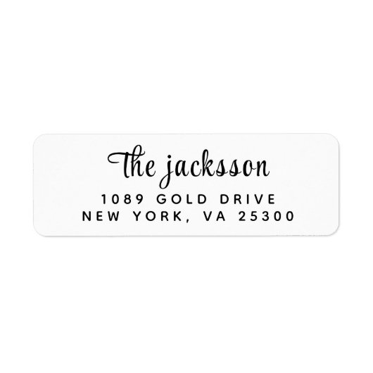 Einfache, moderne, handgezeichnete Schrift (Vorne)