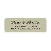 Einfache, moderne, handgezeichnete Schrift (Vorne)