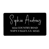 Einfache, moderne, handgezeichnete Script-Rücksend (Vorne)