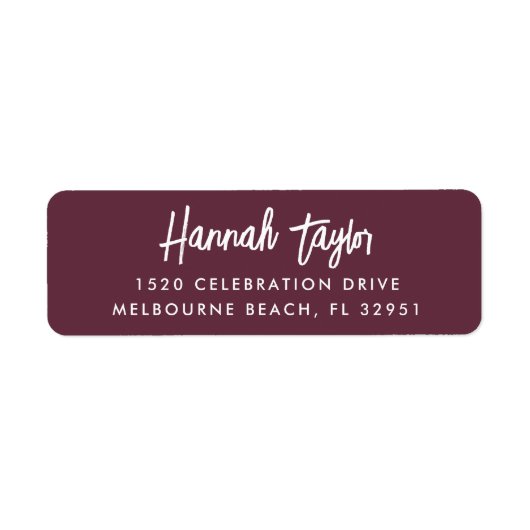 Einfache, moderne, handgezeichnete Script-Rücksend (Vorne)