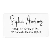 Einfache, moderne, handgezeichnete Script-Rücksend (Vorne)