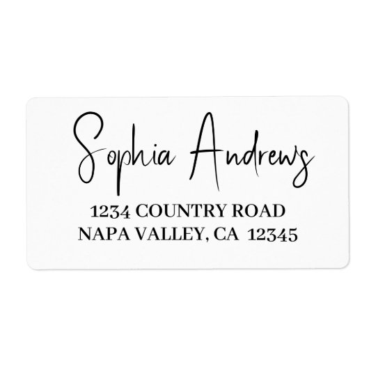 Einfache, moderne, handgezeichnete Script-Rücksend (Vorne)