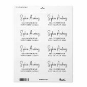 Einfache, moderne, handgezeichnete Script-Rücksend (Vorne)