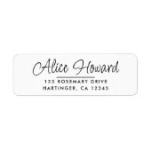 Einfache, moderne, handgezeichnete Script-Rücksend (Vorne)