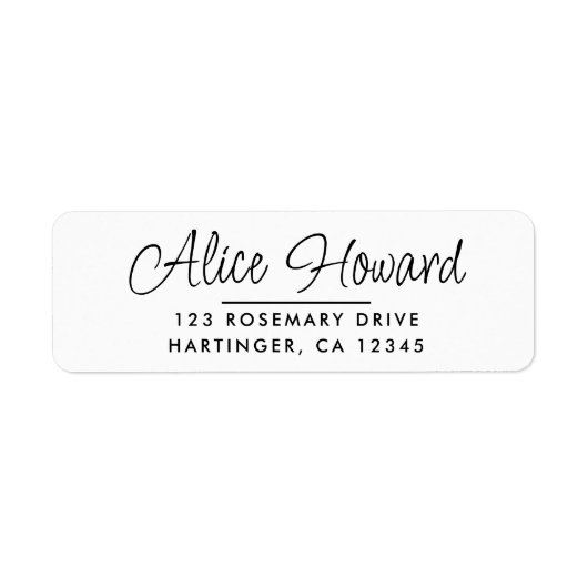 Einfache, moderne, handgezeichnete Script-Rücksend (Vorne)