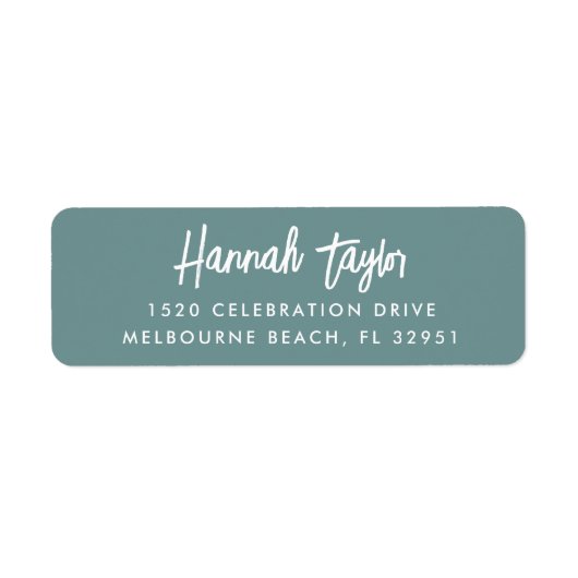 Einfache, moderne, handgezeichnete Script-Rücksend (Vorne)