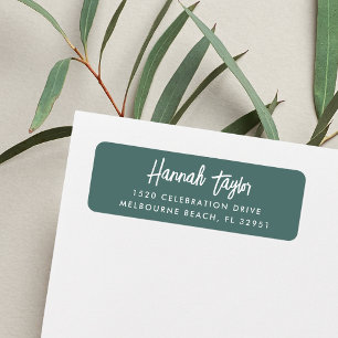 Einfache, moderne, handgezeichnete Script-Rücksend