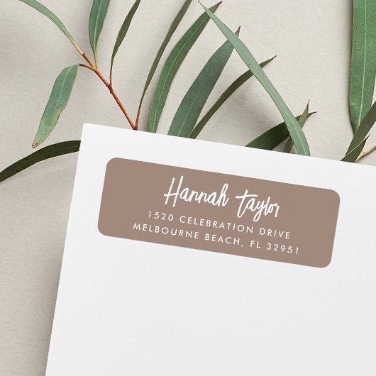 Einfache, moderne, handgezeichnete Script-Rücksend