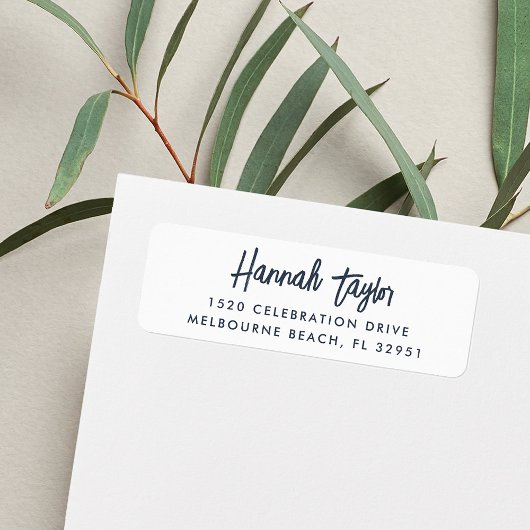 Einfache, moderne, handgezeichnete Script-Rücksend