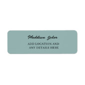 Einfache, moderne, handgezeichnete Script-Rücksend (Vorne)