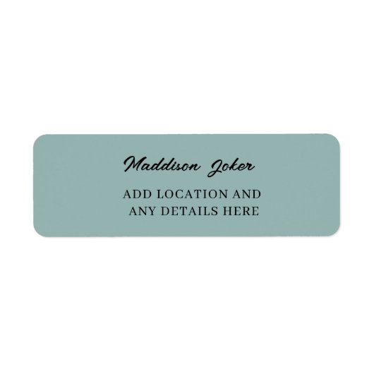 Einfache, moderne, handgezeichnete Script-Rücksend (Vorne)