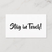 Einfache, moderne Handout-Karten "Ich habe mich be Visitenkarte (Rückseite)