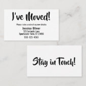 Einfache, moderne Handout-Karten "Ich habe mich be Visitenkarte (Vorne/Hinten)