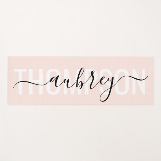 Einfache, moderne Handschrift Yogamatte (Vorderseite (Horizontal))