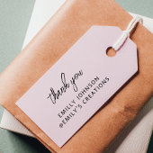 Einfache moderne handschriftliche Danke Geschäft Permastempel