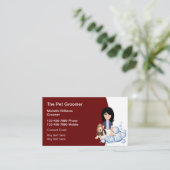 Einfache, moderne Haustier-Groomer-Visitenkarten Visitenkarte (Stehend Vorderseite)