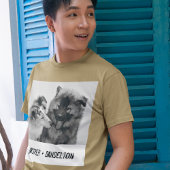 Einfache, moderne Haustiere oder Personen Tri-Blend Shirt