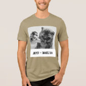 Einfache, moderne Haustiere oder Personen Tri-Blend Shirt (Vorderseite)