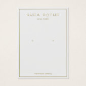 Einfache, moderne, hellgraue Ohrensichtkarte (Vorderseite)