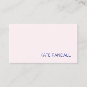 Einfache moderne hellrosa Schönheit Beruflich Visitenkarte