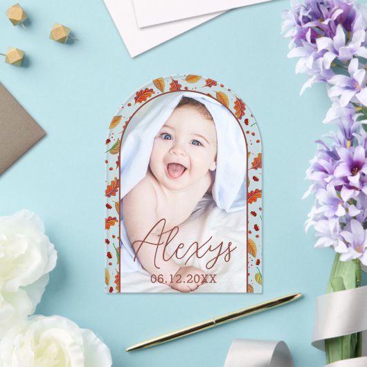 Einfache, moderne Herbstvorstellung Acryleinladungen (Insitu (Hochzeit))