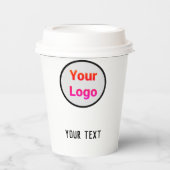 EINFACHE MODERNE HINZUFÜGEN IHR LOGO PAPPBECHER (Vorderseite)