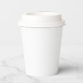 EINFACHE MODERNE HINZUFÜGEN SIE IHRE LOGO-Papierta Pappbecher (Rückseite)