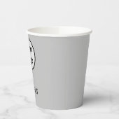 EINFACHE MODERNE HINZUFÜGEN SIE IHRE LOGO-Papierta Pappbecher (Links)