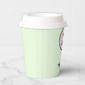 EINFACHE MODERNE HINZUFÜGEN SIE IHRE LOGO-Papierta Pappbecher (Rechts)