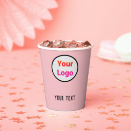 EINFACHE MODERNE HINZUFÜGEN SIE IHRE LOGO-Papierta Pappbecher