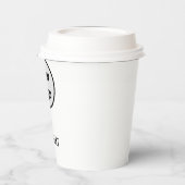 EINFACHE MODERNE HINZUFÜGEN SIE IHRE LOGO-Papierta Pappbecher (Links)