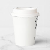 EINFACHE MODERNE HINZUFÜGEN SIE IHRE LOGO-Papierta Pappbecher (Rechts)
