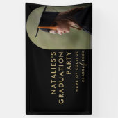 Einfache moderne Hochschule oder Uni-Abschluss Banner (Vertikal)