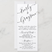 Einfache moderne Hochzeit (Vorderseite)