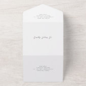 Einfache moderne Hochzeit All In One Einladung (Außenbereich)