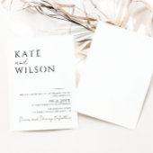 Einfache moderne Hochzeit Einladung