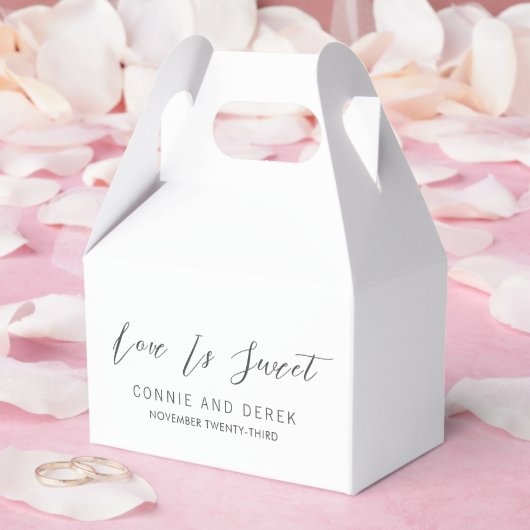 Einfache moderne Hochzeit Geschenkschachtel (Hochzeit)