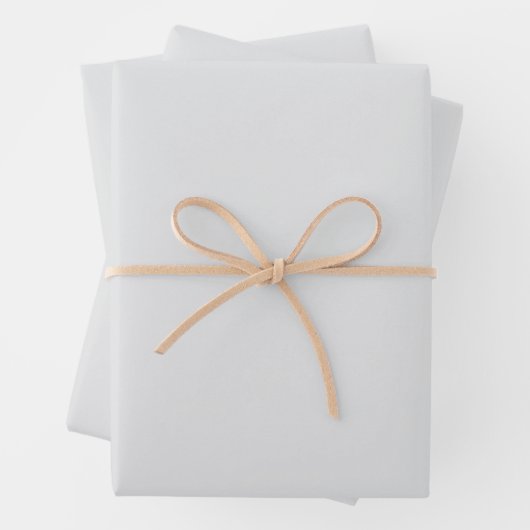 EINFACHE MODERNE HOCHZEIT IN HELLGRAU GESCHENKPAPIER SET (Beispiel)