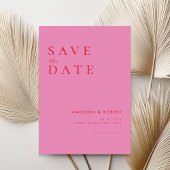 Einfache moderne Hochzeit rettet das Datum Save The Date