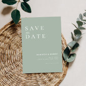 Einfache moderne Hochzeit rettet das Datum Save The Date