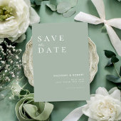 Einfache moderne Hochzeit rettet das Datum Save The Date